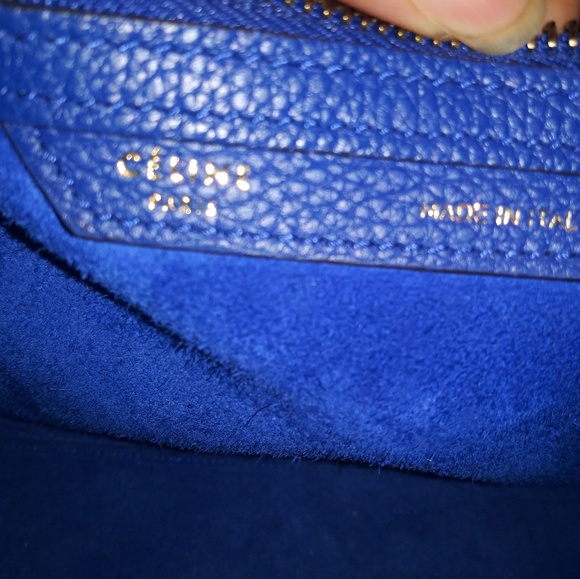Sold E Bay 🥀Celine mini luggage indigo blue - - Picture 8 of 8